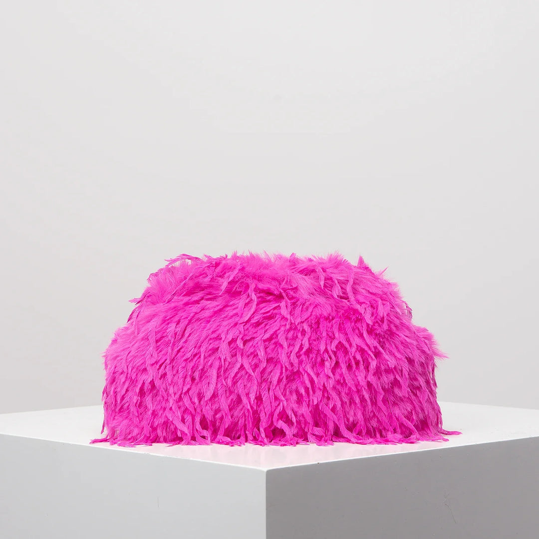 Rowan | Plush Clip Clutch