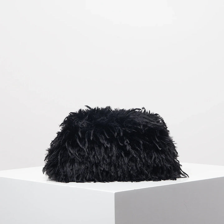 Rowan | Plush Clip Clutch