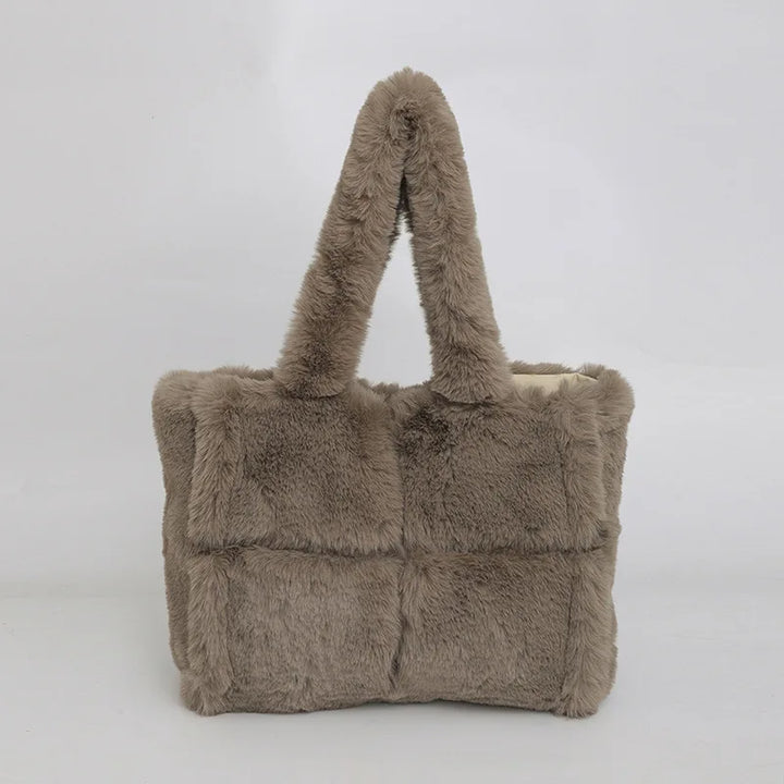 Gretchen | Faux Fur Shopper Tote