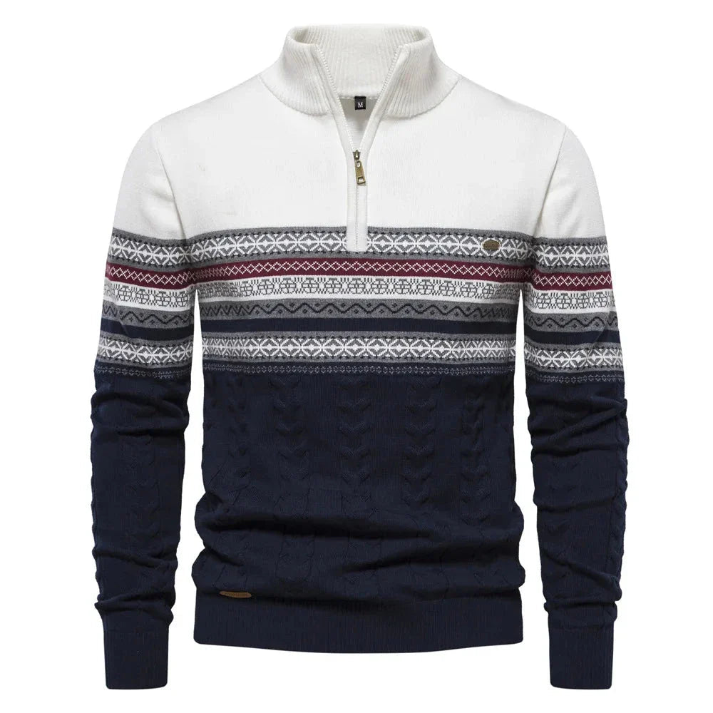 Henry | Fair Isle Half Zip Sweater