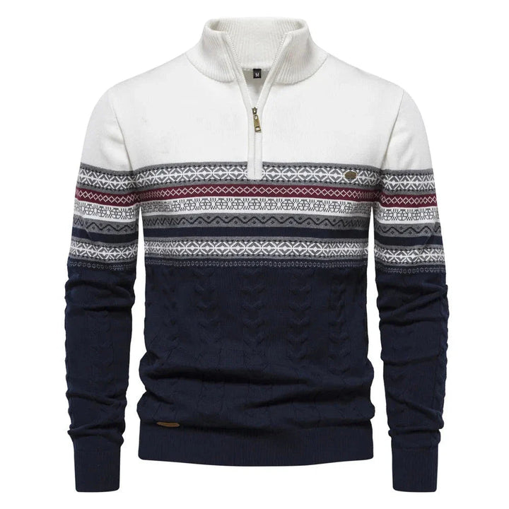Henry | Fair Isle Half Zip Sweater