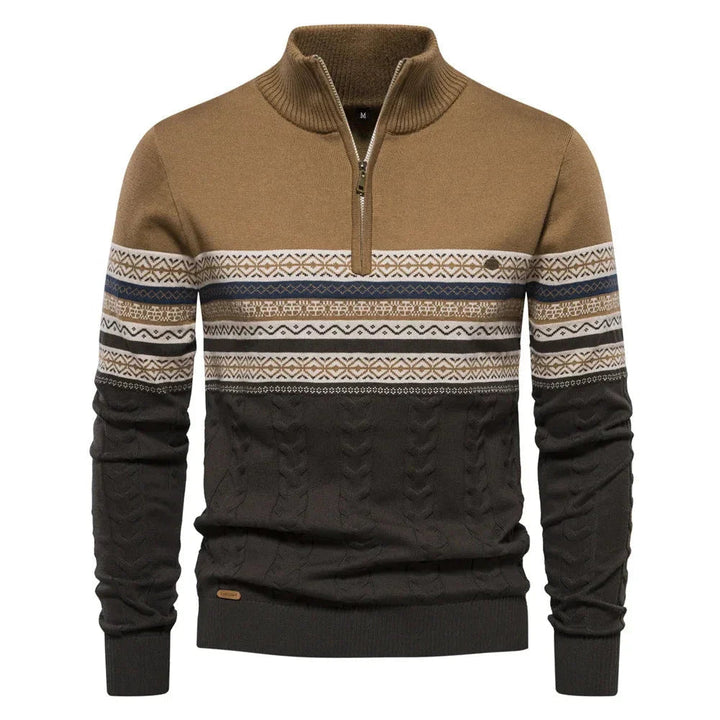 Henry | Fair Isle Half Zip Sweater