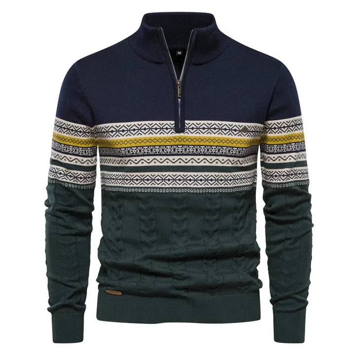 Henry | Fair Isle Half Zip Sweater