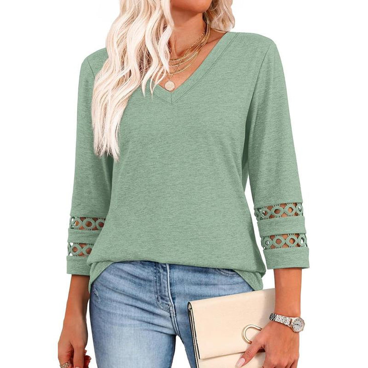 Styli | Chic Casual V-Neck Top