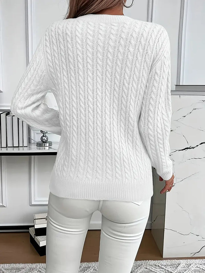 Bernila | Classic Cable-Knit Everyday Sweater