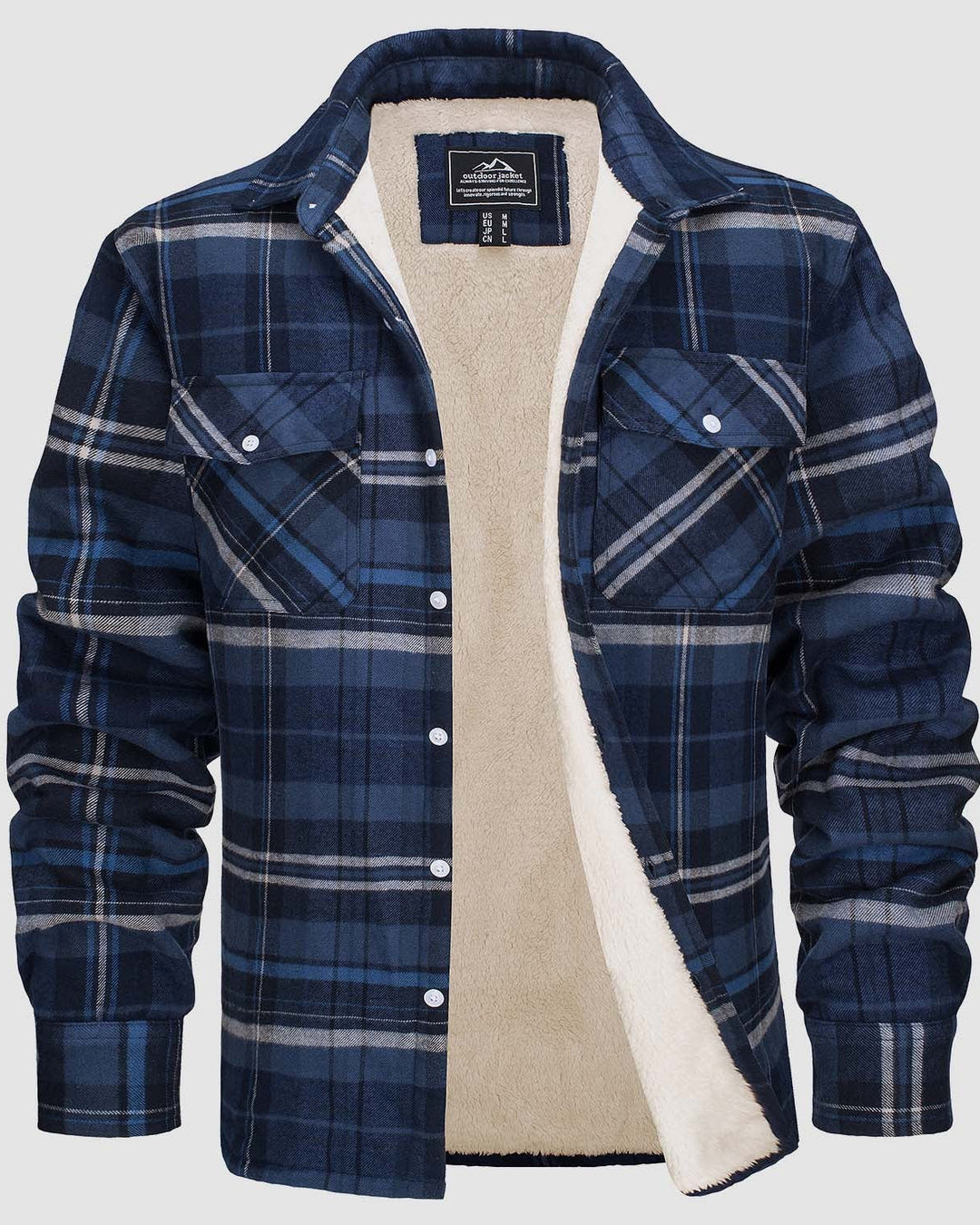 Klaus™ | Warm and Quilted Checkered Overshirt