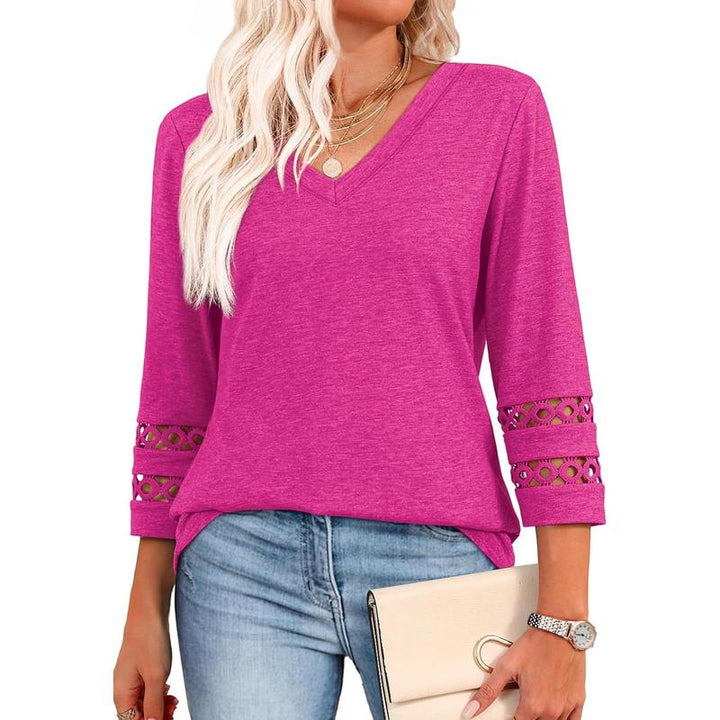 Styli | Chic Casual V-Neck Top