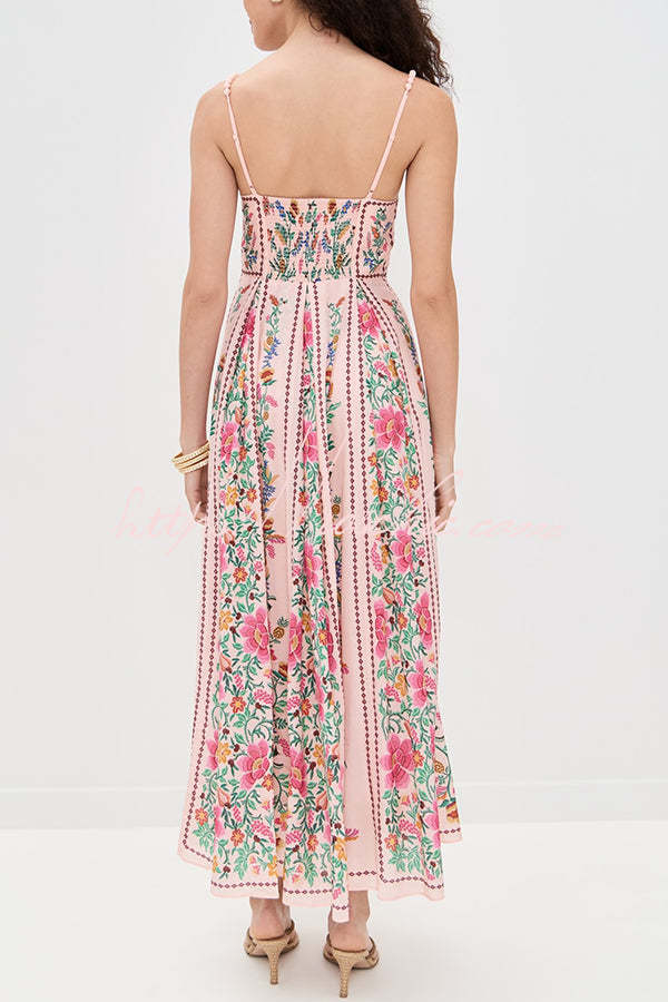 Elena – Romantic Sweetheart Maxi Dress