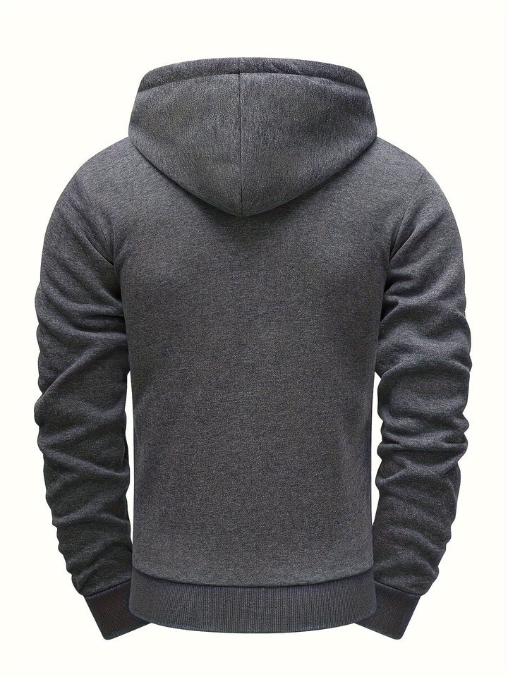 Hendro - Casual Long Sleeve Zipper Hoodie