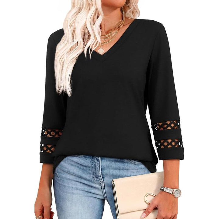 Styli | Chic Casual V-Neck Top