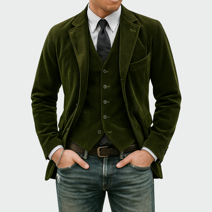 Tommy | Refined Velvet Blazer & Waistcoat Set