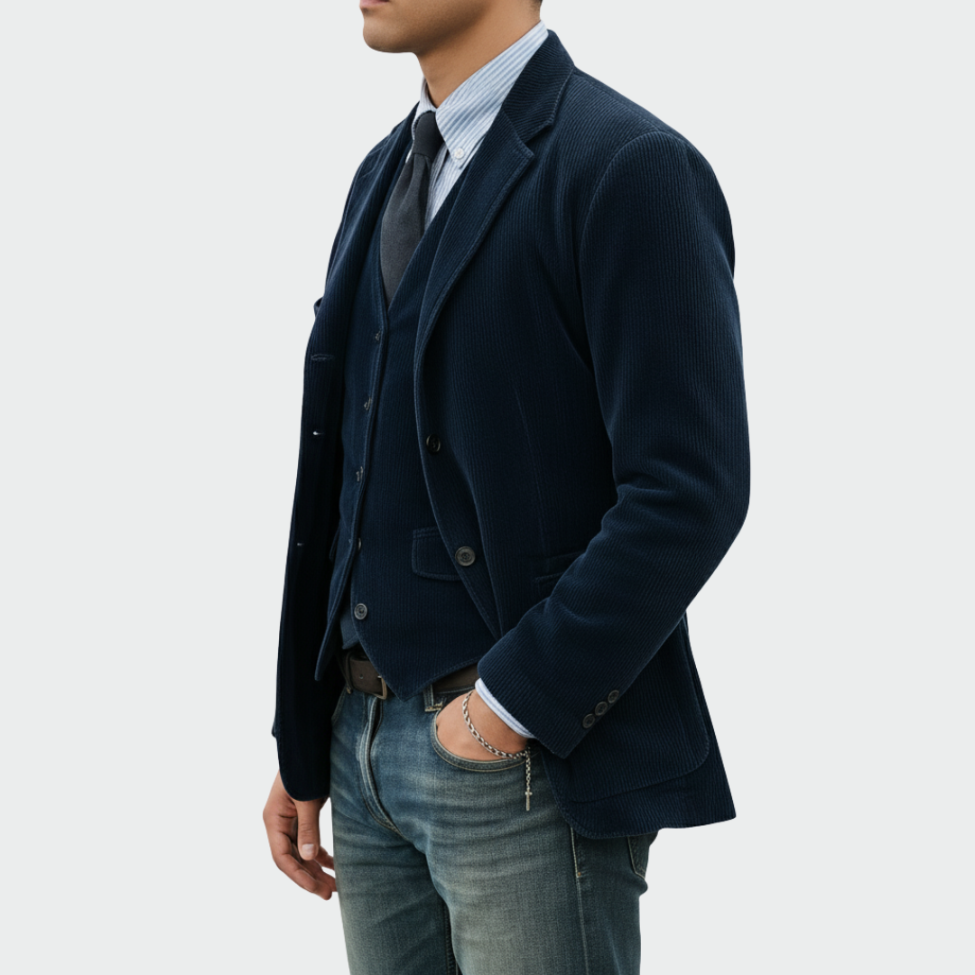 Tommy | Refined Velvet Blazer & Waistcoat Set